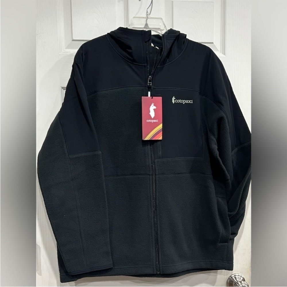 Cotopaxi Men's XL Abrazo Hooded Full-Zip Fleece Jacket Black NWT